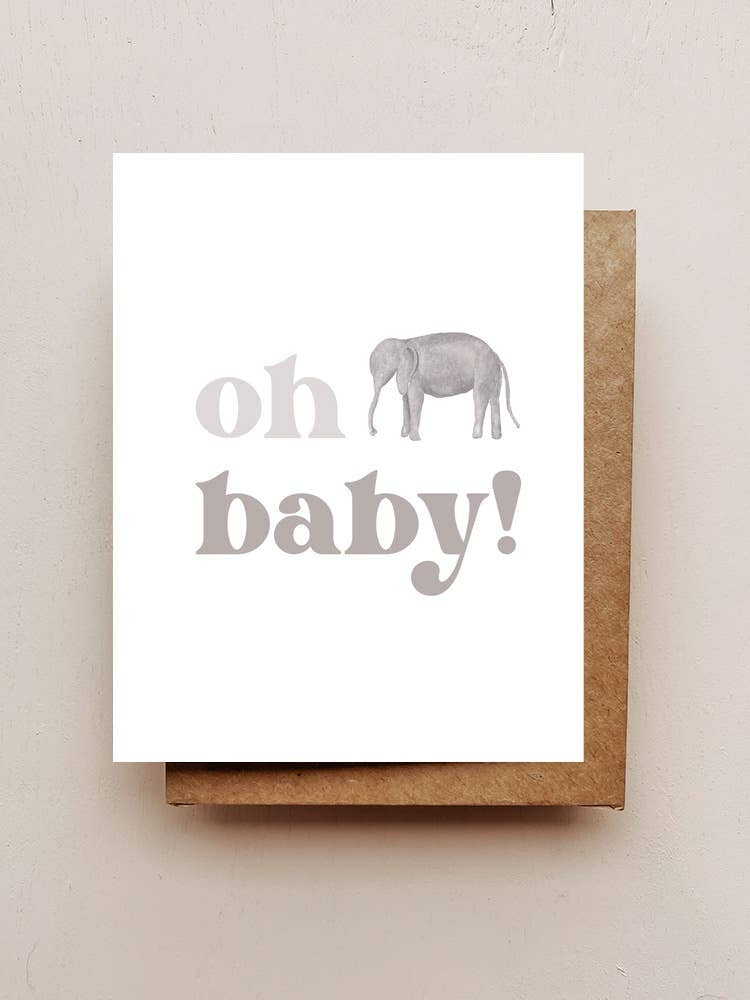 A2 card with Kraft envelope