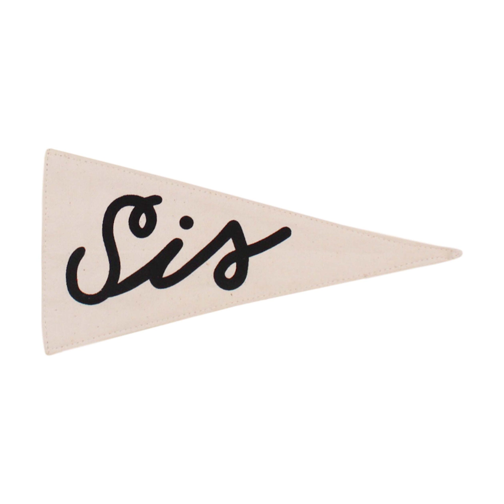 d e s c r i p t i o n

"Sis" Black screen print on natural canvas

Sewn and screen printed by hand by local artisans.

s p e c s

+ natural canvas

+ 11in x 5in