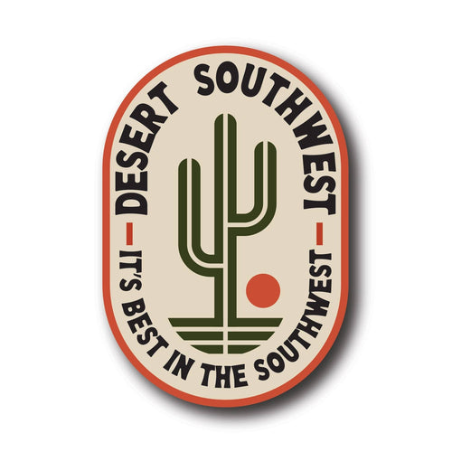 We may be biased, but we think it's best in the Southwest!

Measures: 2.7"w x 4" h

Our stickers have a beautiful matte finish, and feature a special laminate that protects them from exposure to wind, rain and sunlight. You can even put them in your dishw