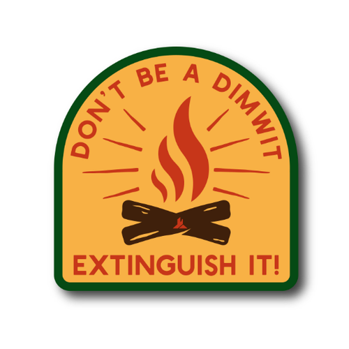 90% of wildfires are human caused - don't be that guy.


Sticker measures 3.5x3.5"