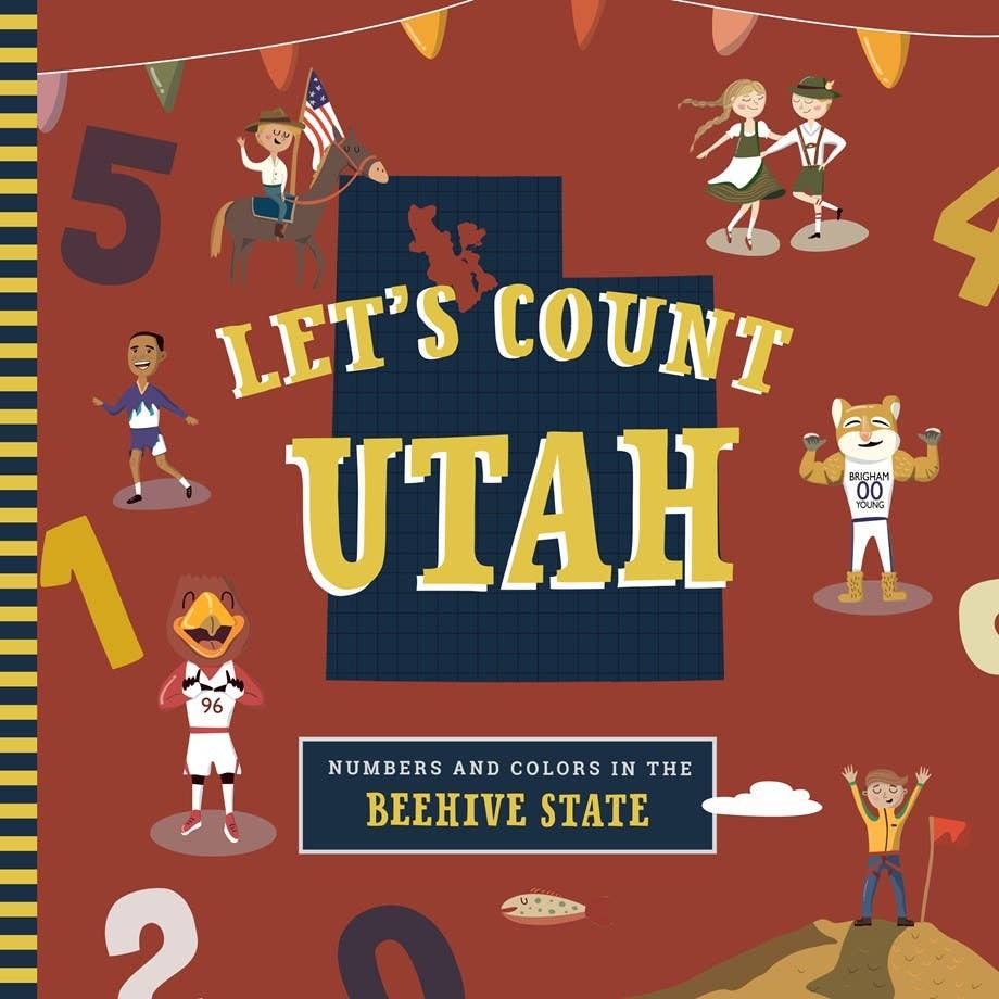 A counting primer featuring Utah-specific plants, animals, and cultural icons.

Numbers and colors are more fun in Utah! In this dynamic, colorful primer, young readers count from 1 to 10 as they discover the places, animals, and other wonderful things th