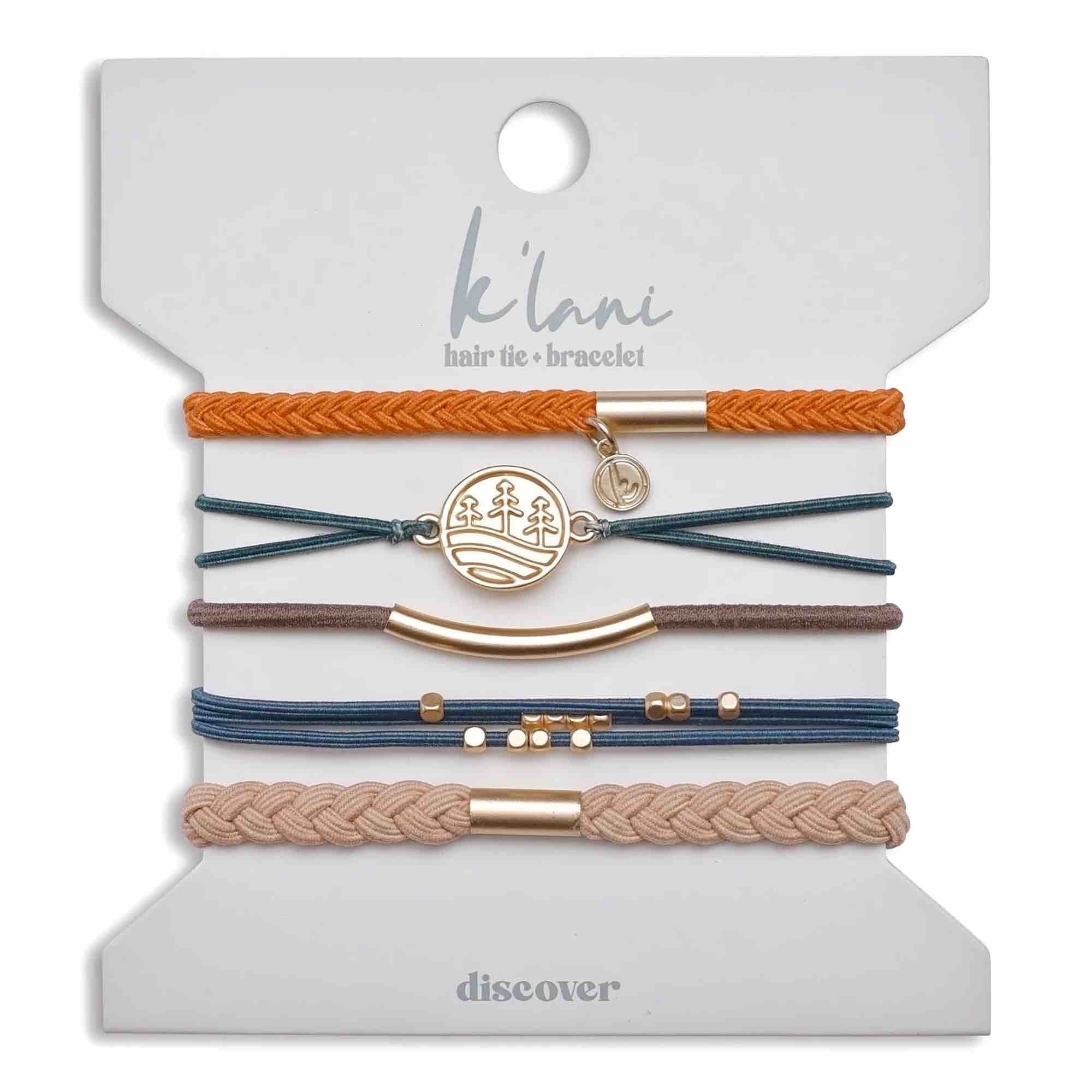 <p>DISCOVER your passion and go for it. </p><p>K&#39;lani hair tie bracelets can be used as a bracelet or hair band. </p><p> </p><p><strong>Medium</strong> is the size of a normal hair tie band. It fits wrists between 5-6.4&#34; around. </p><p><strong>Sma
