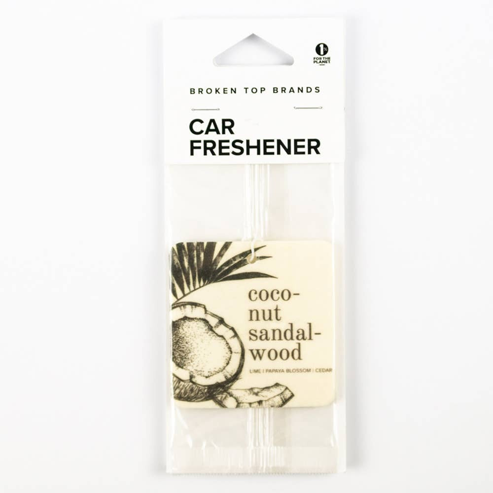 Lime | Papaya Blossom | Cedar

Take your favorite B|T scent on the road with you wherever you go! Great for hanging on the rear-view mirror and in other small spaces. This coconut masterpiece has notes of lime, papaya blossom, and cedar.  This one is quic