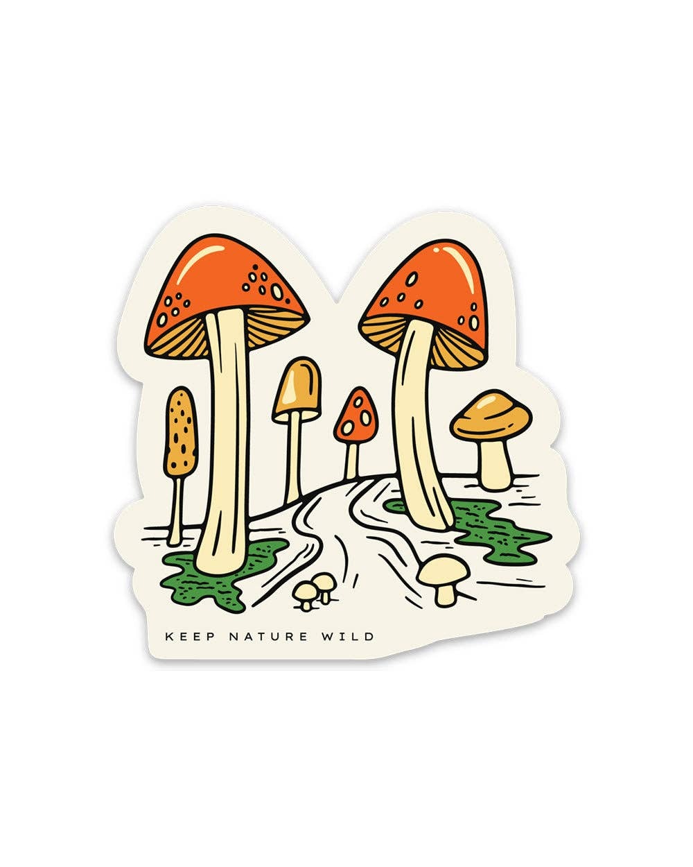 This sticker is rad, virtually indestructible…and it has mushrooms on it!?

* Dishwasher safe
* Transparent vinyl with a matte finish
* 3" x 2.91"

This isn't your average outdoor gear... Every purchase helps fund and host local wilderness cleanups.