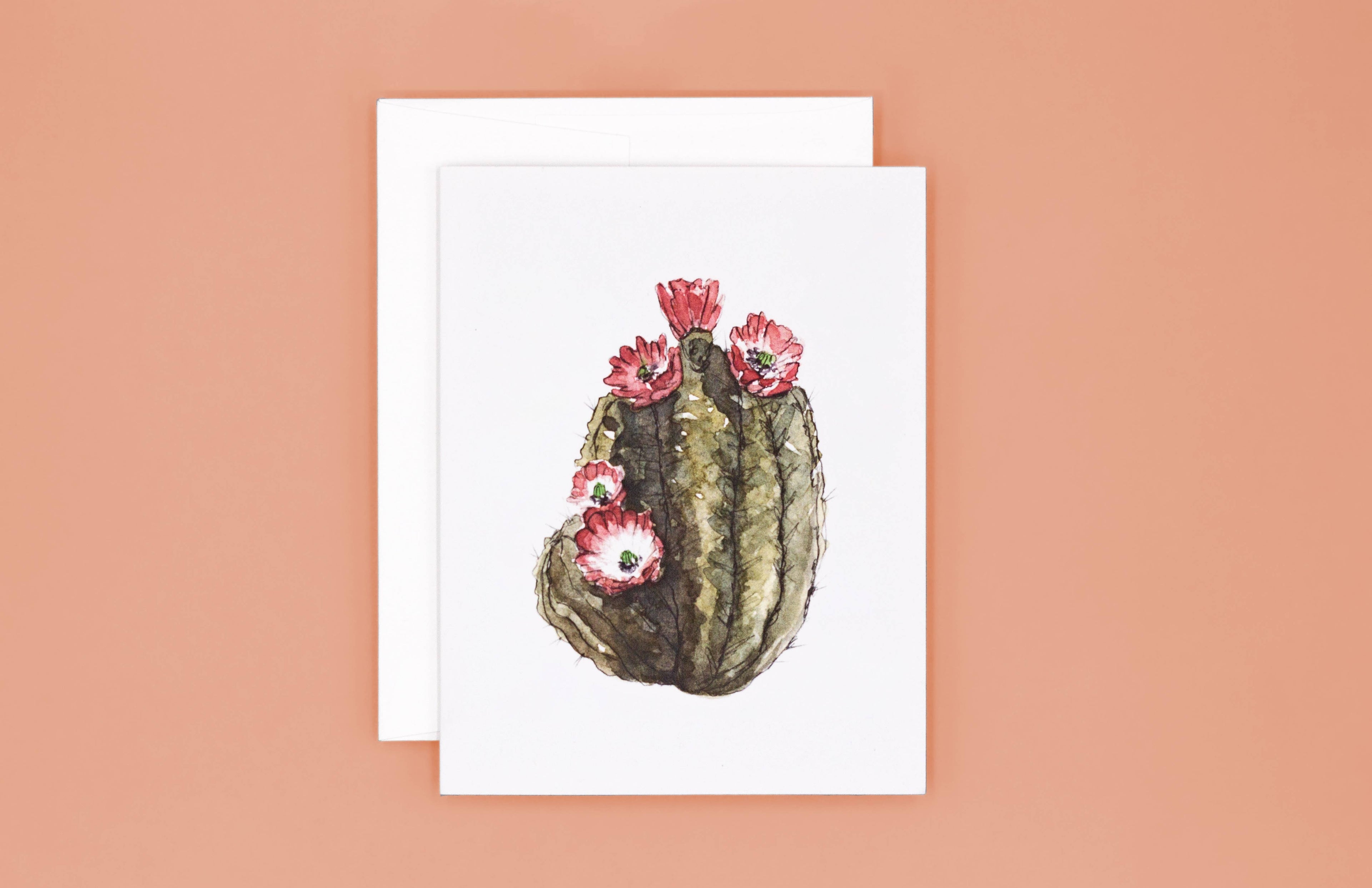 Claret Hedgehog Cactus cards are great for anniversaries, birthdays or simply sending a surprise snail mail to a loved one. <3

Card Details:
Claret Hedgehog Cactus in watercolor
Size: 4.25” x 5.5” (A2)
Blank Inside (I’ll leave that special note up to you