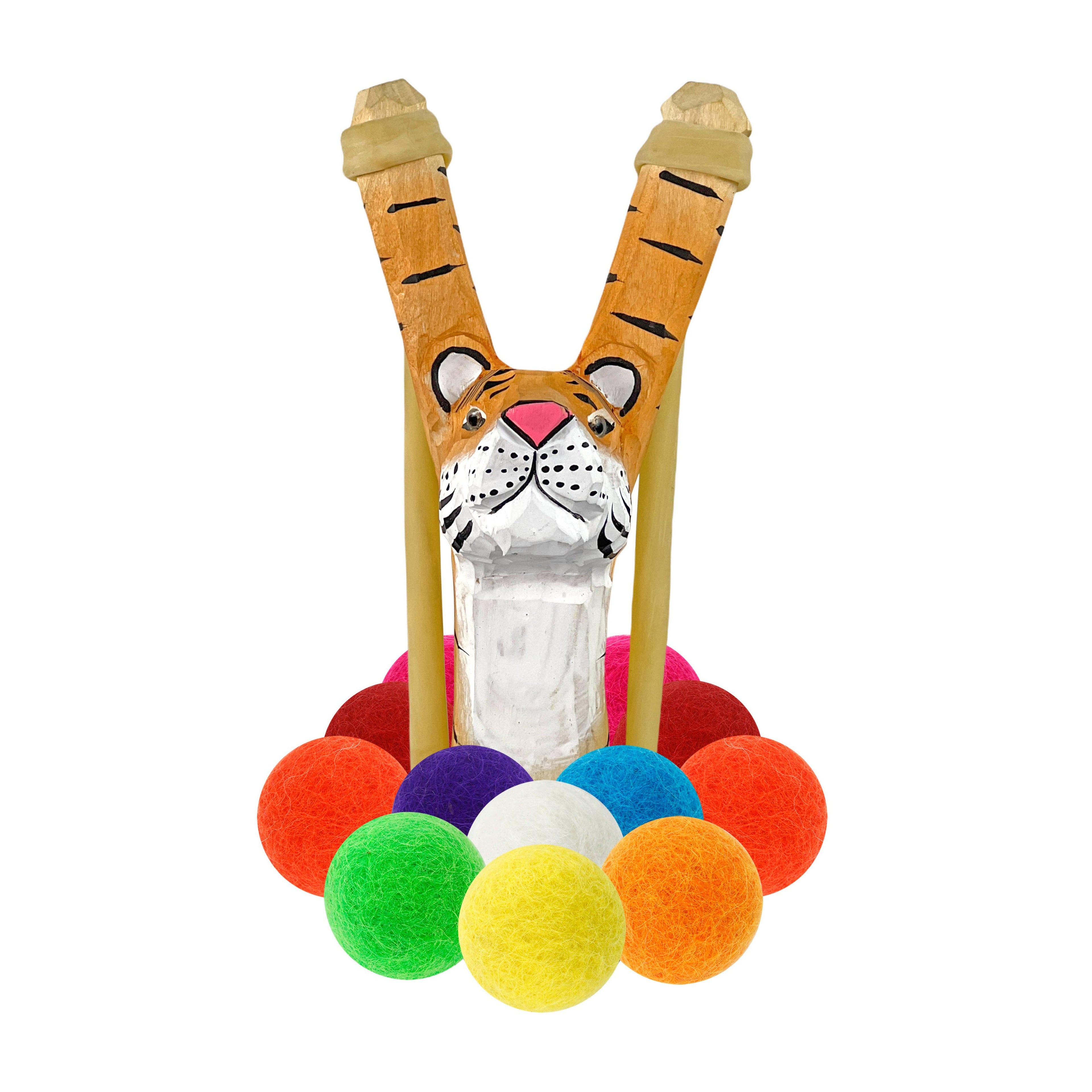 Go on and hit us with your best shot. On second thought…don’t. This Hella Slingshot is the real deal. Each one-of-a-kind slingshot is hand-carved from wood in the likeness of a powerful wild beast, and outfitted with a leather projectile pouch using natur