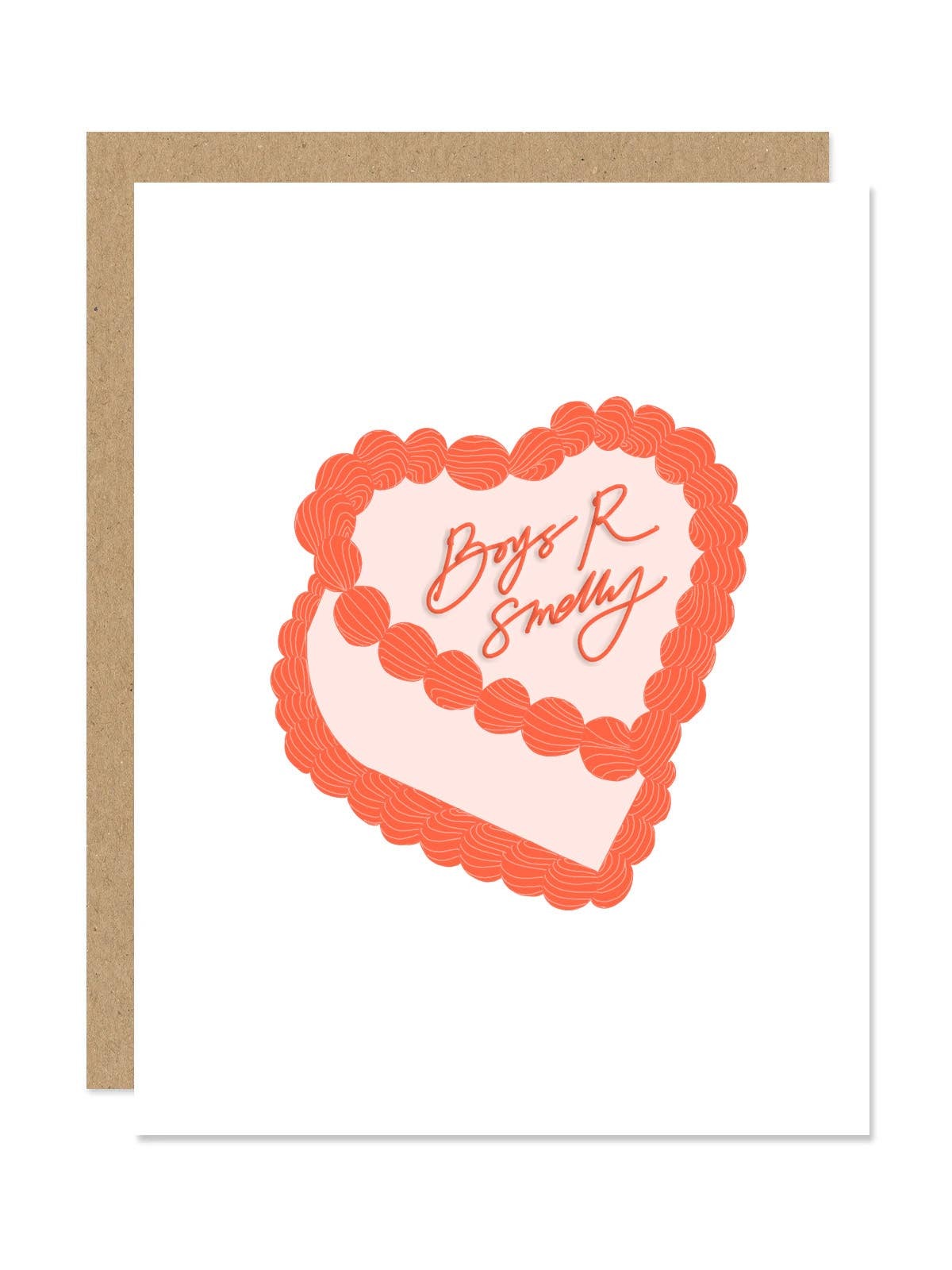 Maddon and Co - Boys R Smelly Cake Valentine's Card
A2 card with Kraft envelope
