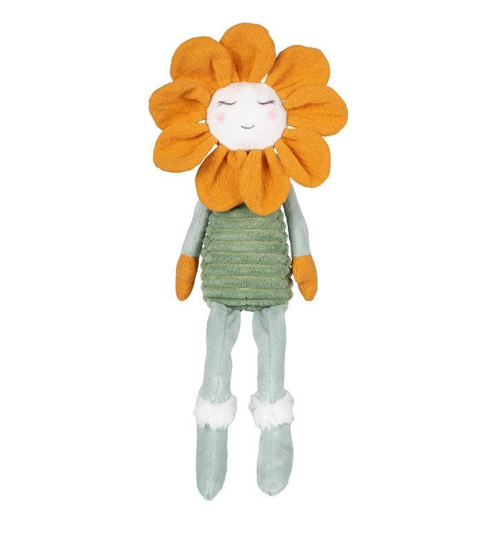 Do you like animal hugs and do flowers make you happy? Everything brightens up with this cheerful flower hug from Happy Horse. Cuddly toy Fleur is made of a mix of different types of soft materials and therefore looks fun and playful!  Size 15"