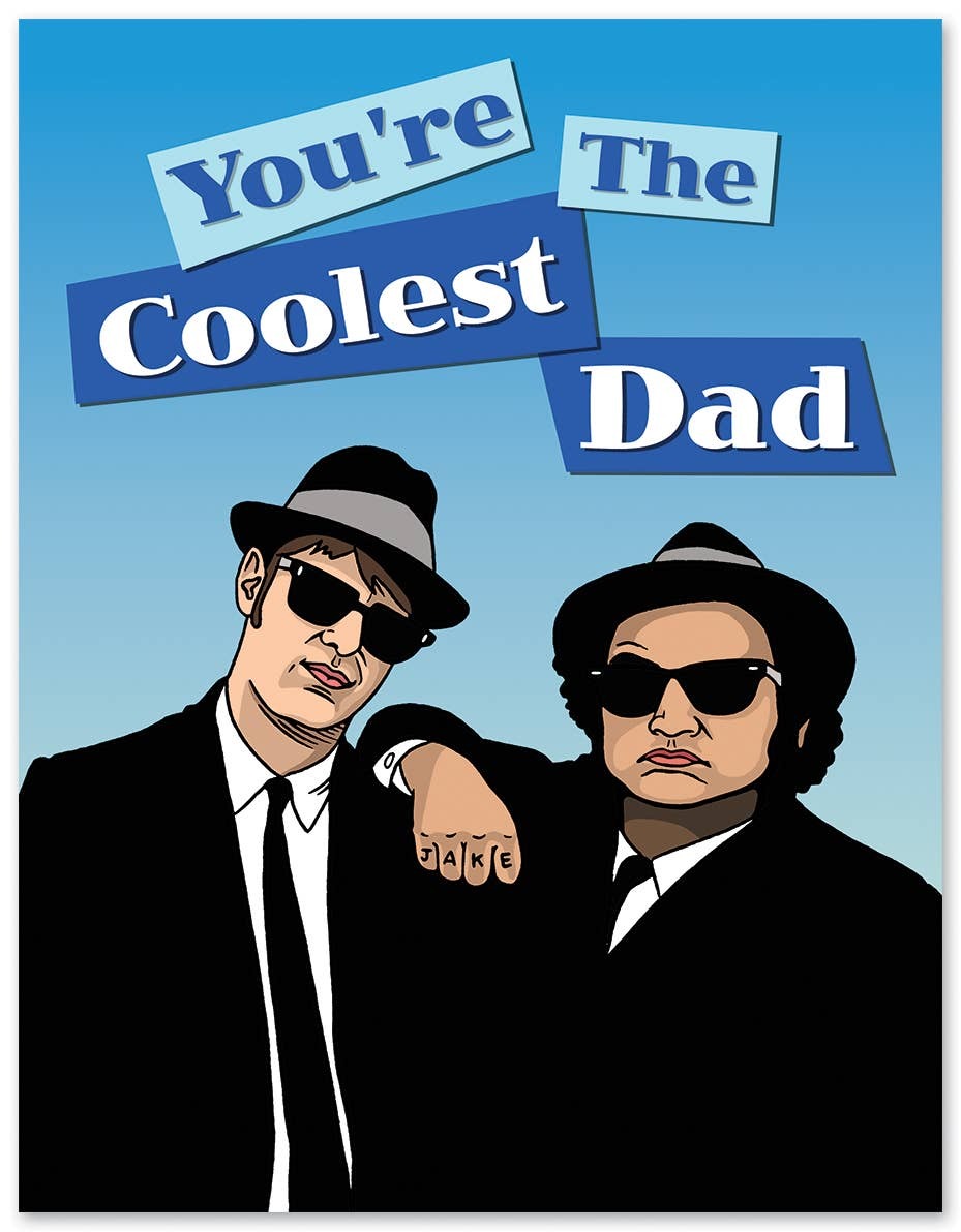 • A2 folded card, 5.5" x 4.25" folded
• Euroflap ecru envelope
• Locally printed on recycled paper from an FSC-certified mill with soy-based inks 

Message: Happy Father's Day