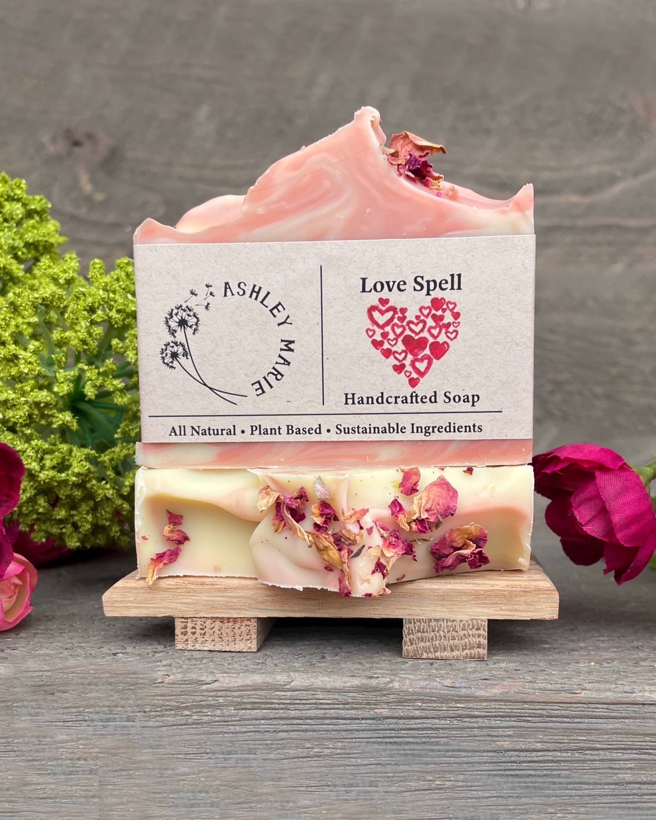 Get ready for Valentine's Day, Galentine's Day and every occasion in between with our new Love Spell soap bars! Scented in timeless geranium and grapefruit essential oils, these beautiful smelling bars are perfect gifts to loved ones or for your own self-