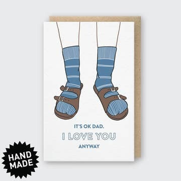 Pike Street Press- Dad Birkenstocks Card