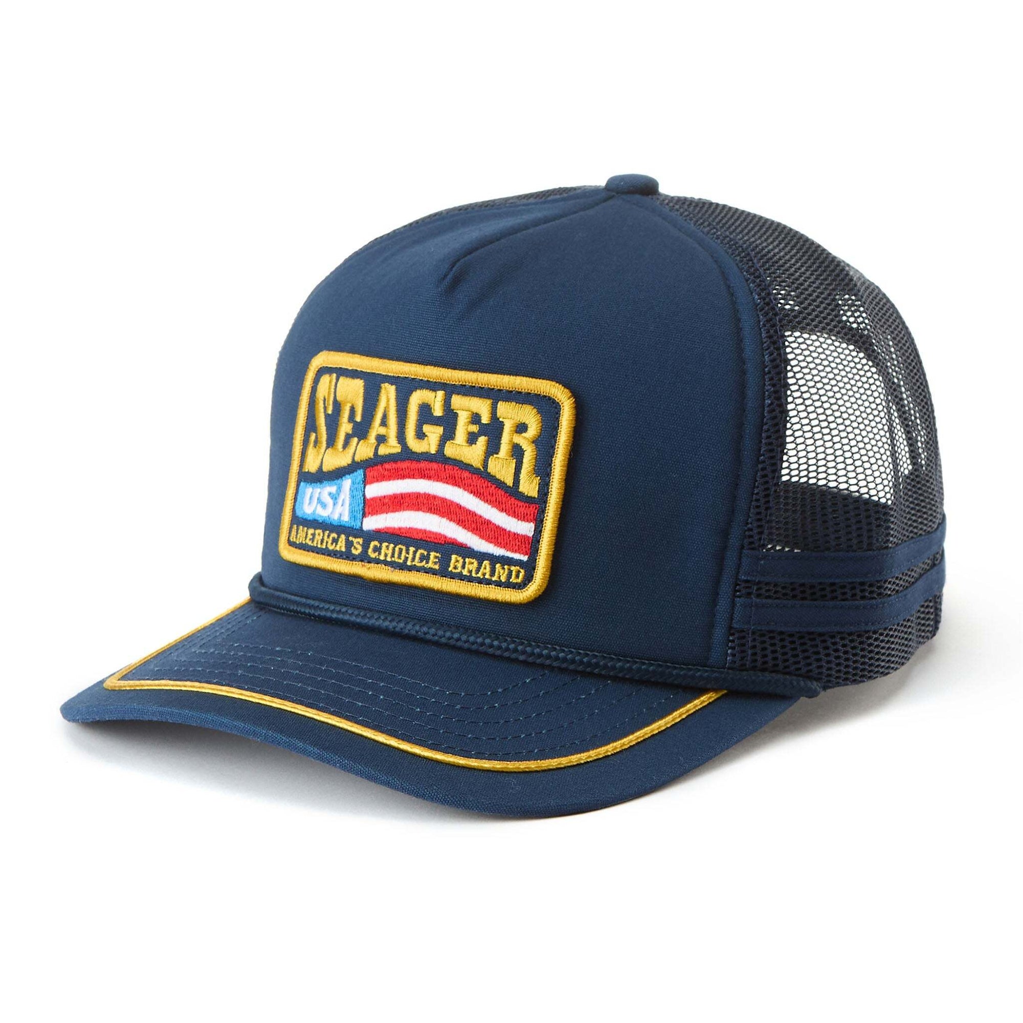 Seager- America's Choice Trucker Snapback Navy- Navy-O/S