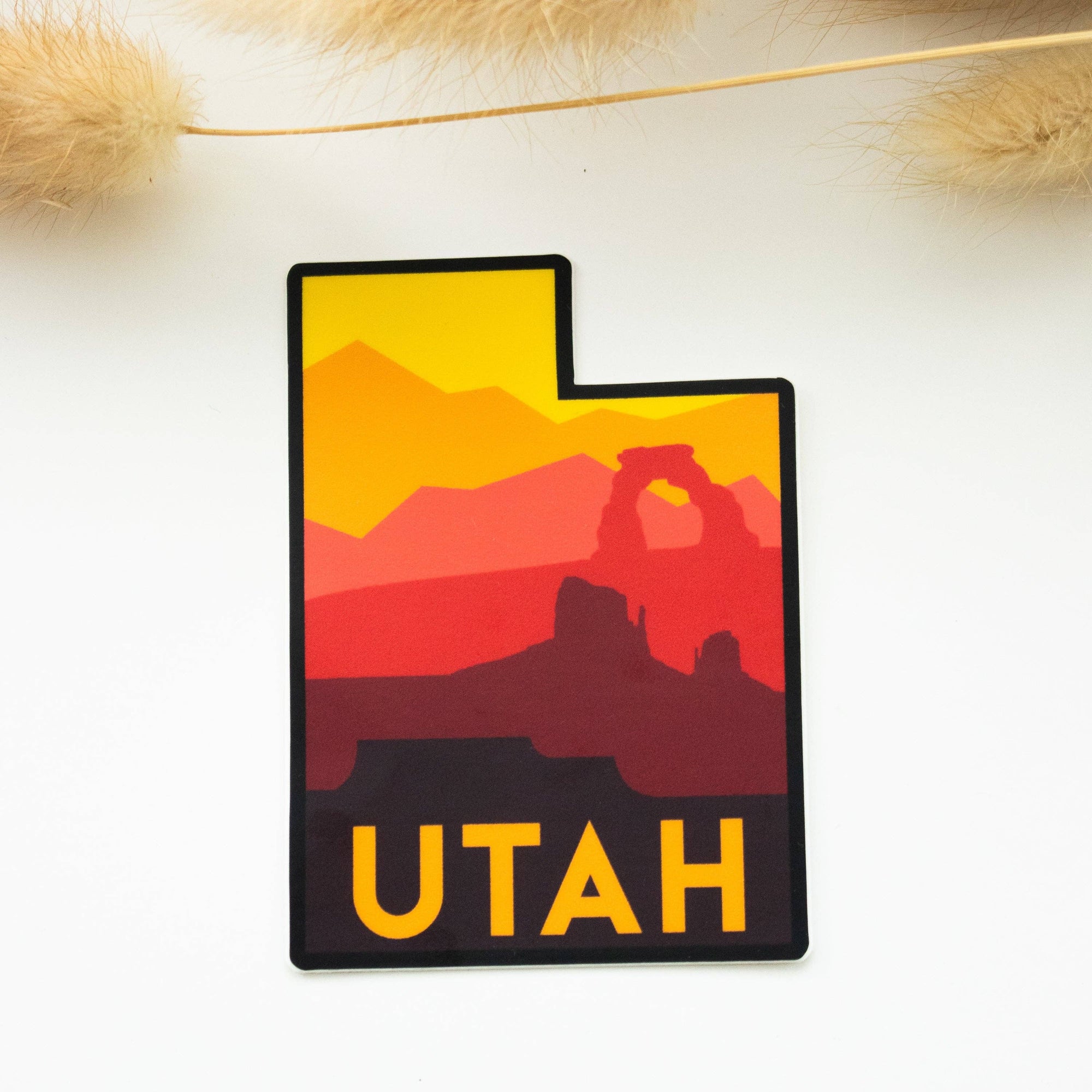 Utah is a beautiful state with 5 national parks and beautiful mountain and desert views.


All of the RileyFunkDesigns stickers are made using waterproof, weatherproof, and dishwasher safe vinyl with a matte lamination. What does this mean for you? It mea