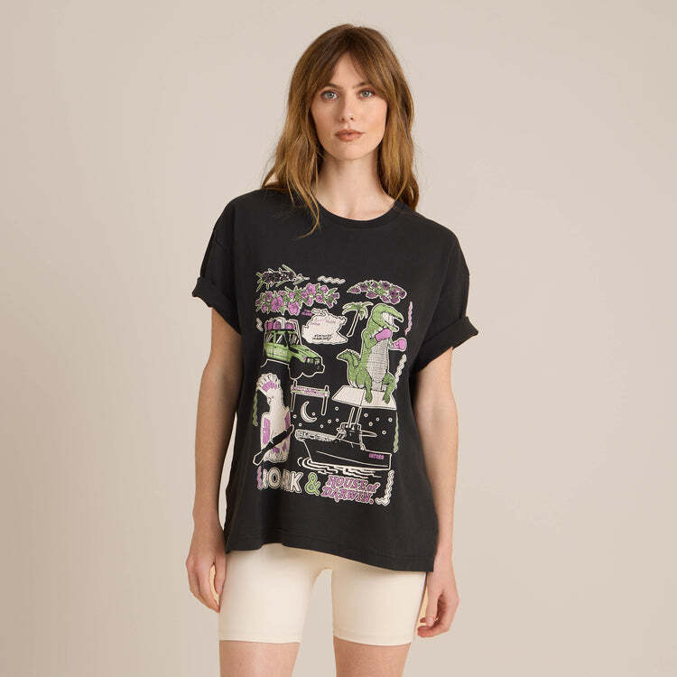 Roark- X H.O.D. Oversized Tee Faded Black