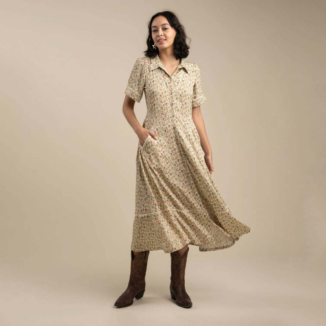 Sendero- La Dahlia Dress Desert Rose Yellow