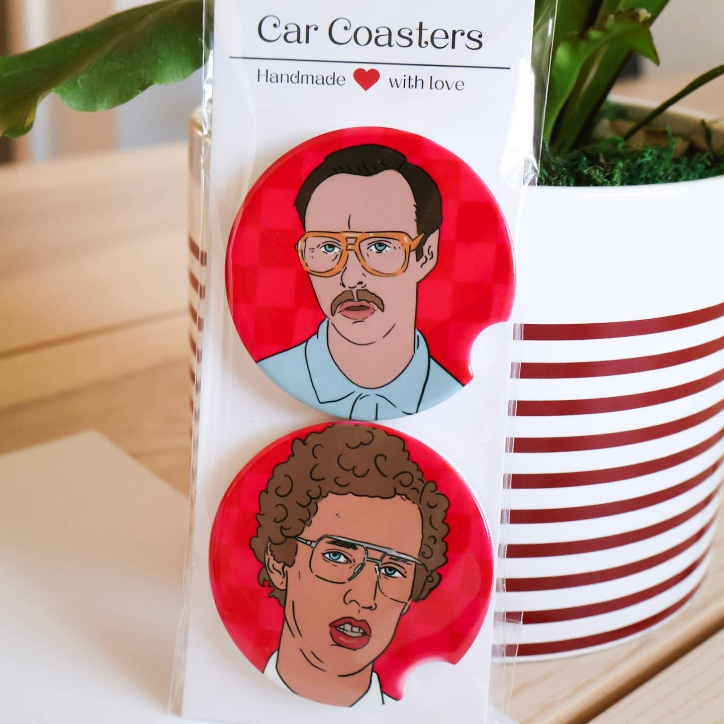 Set of 2 Car Coasters with Unique designs!

-Ceramic
-Sublimated
-Glossy
-Anti-Slippery back