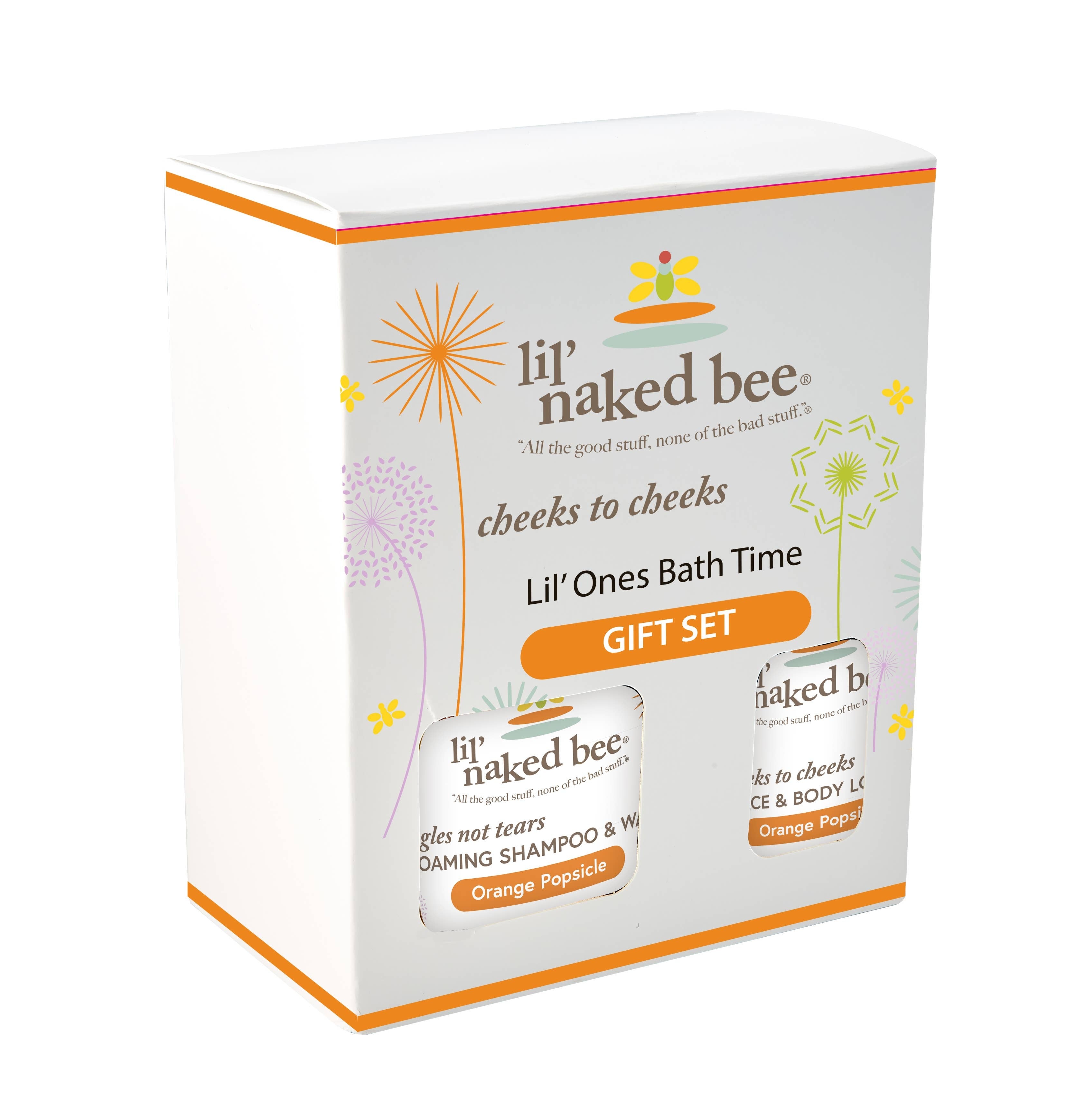 Set includes:
(1) 8oz Orange Popsicle Lotion
(1) 12 oz Orange Popsicle Shampoo & Wash.

6/Case
Unit Cost $12.00