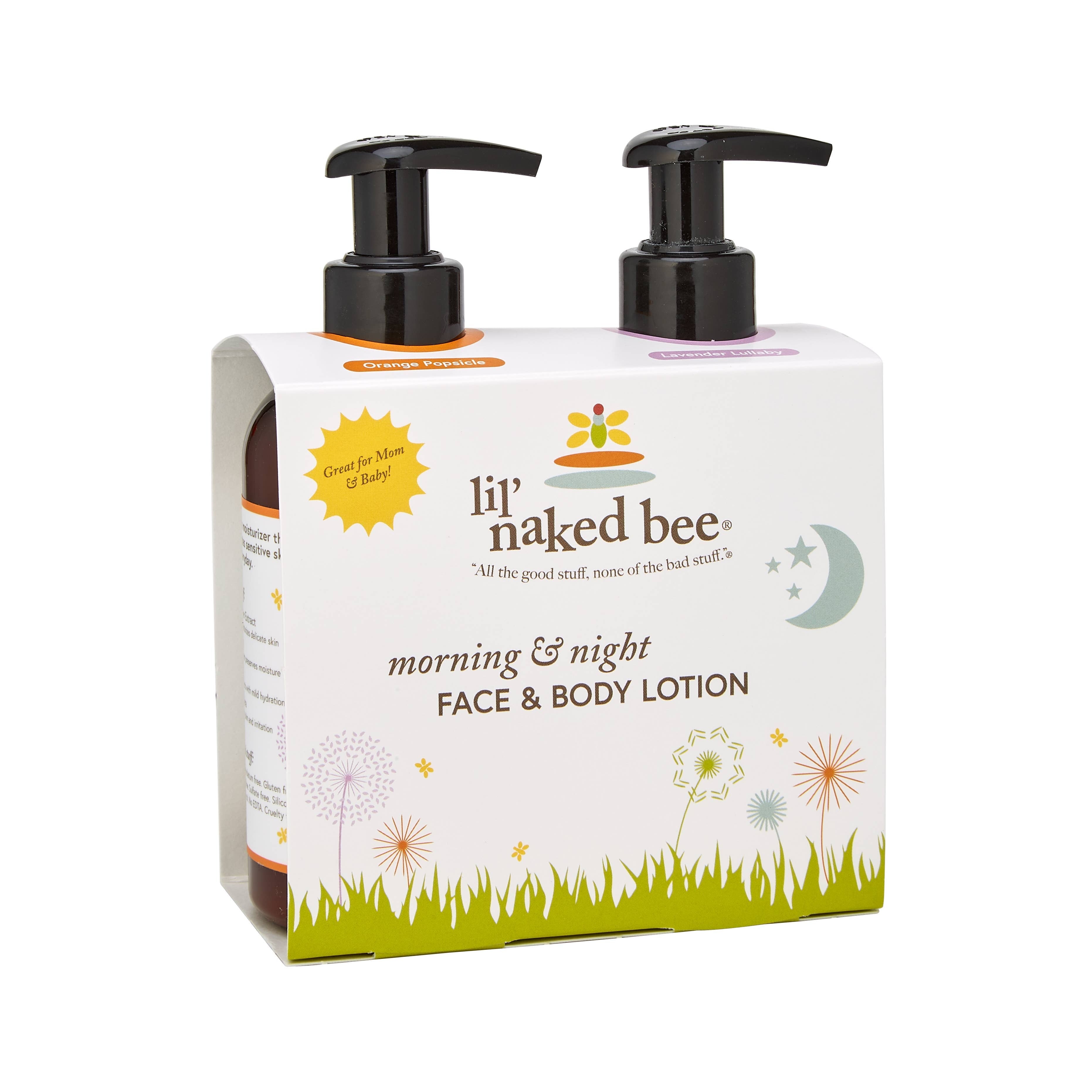 SET INCLUDES:
(1) 8 OZ ORANGE POPSICLE LOTION
(1) 8OZ LAVENDER LULLABY LOTION


6/Case
Unit Cost $12.00