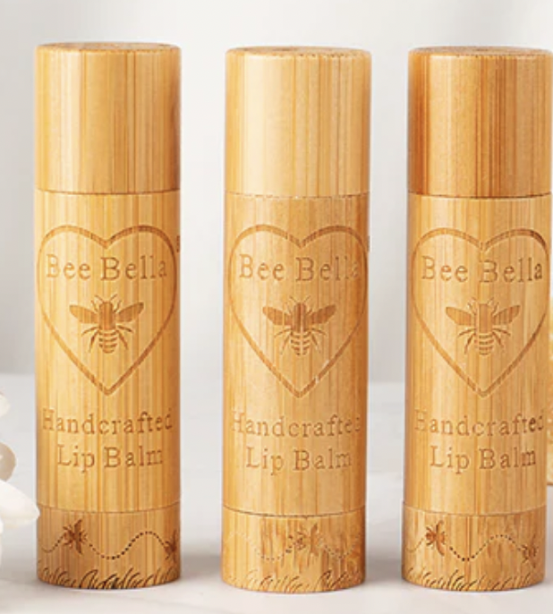 Bee Bella Chapstick Variety Pack Flavors: Vanilla Bean, Lavender & Vanilla, Pomegranate and Mango, and Peppermint