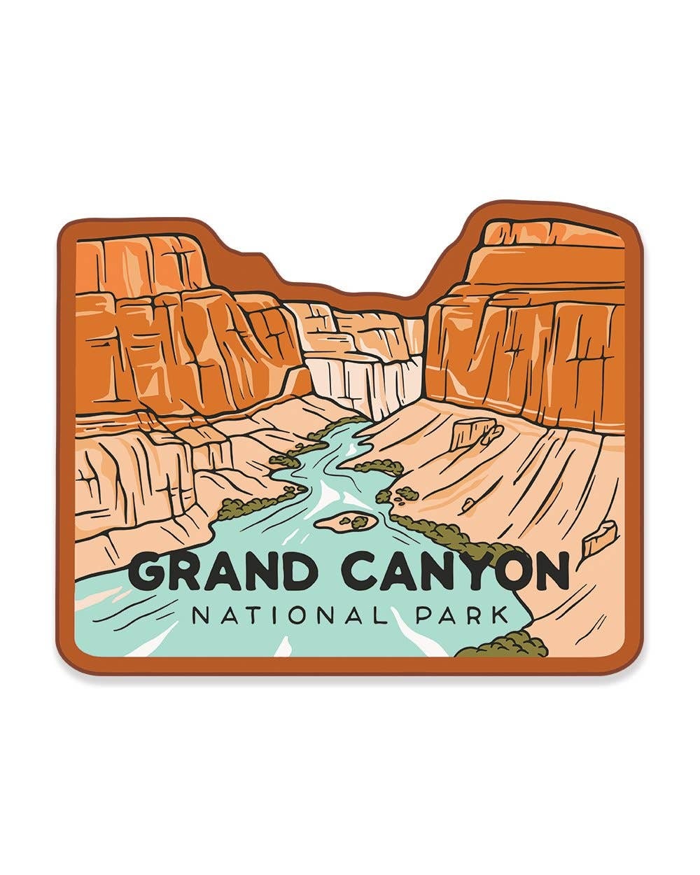 These stickers are perfect to stick on your reusable water bottles, laptops, cars, and more. Plus, they're super durable and easy to apply!

Size: 3" x 2.45"
Covered in a protective UV Coating
Water-resistant
Dishwasher safe