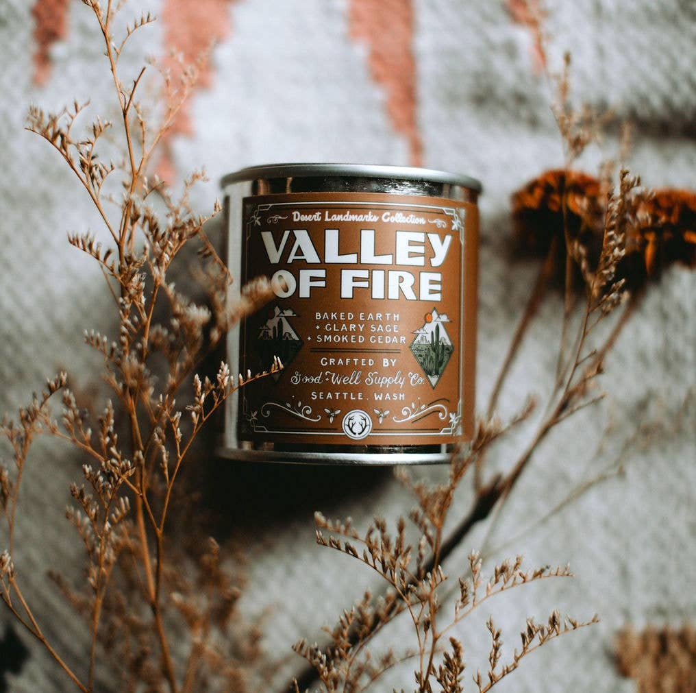 Notes of baked earth, sage, smoked cedar

All natural soy candle handcrafted to impart the scents of the wild and pristine lands of America's desert landmarks. A portion of the sale of this product will be donated to the National Park Foundation so we can
