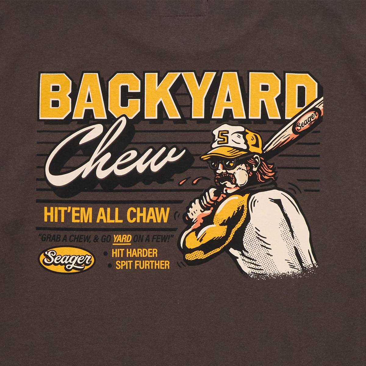 Seager- Backyard Chew Tee in Brown