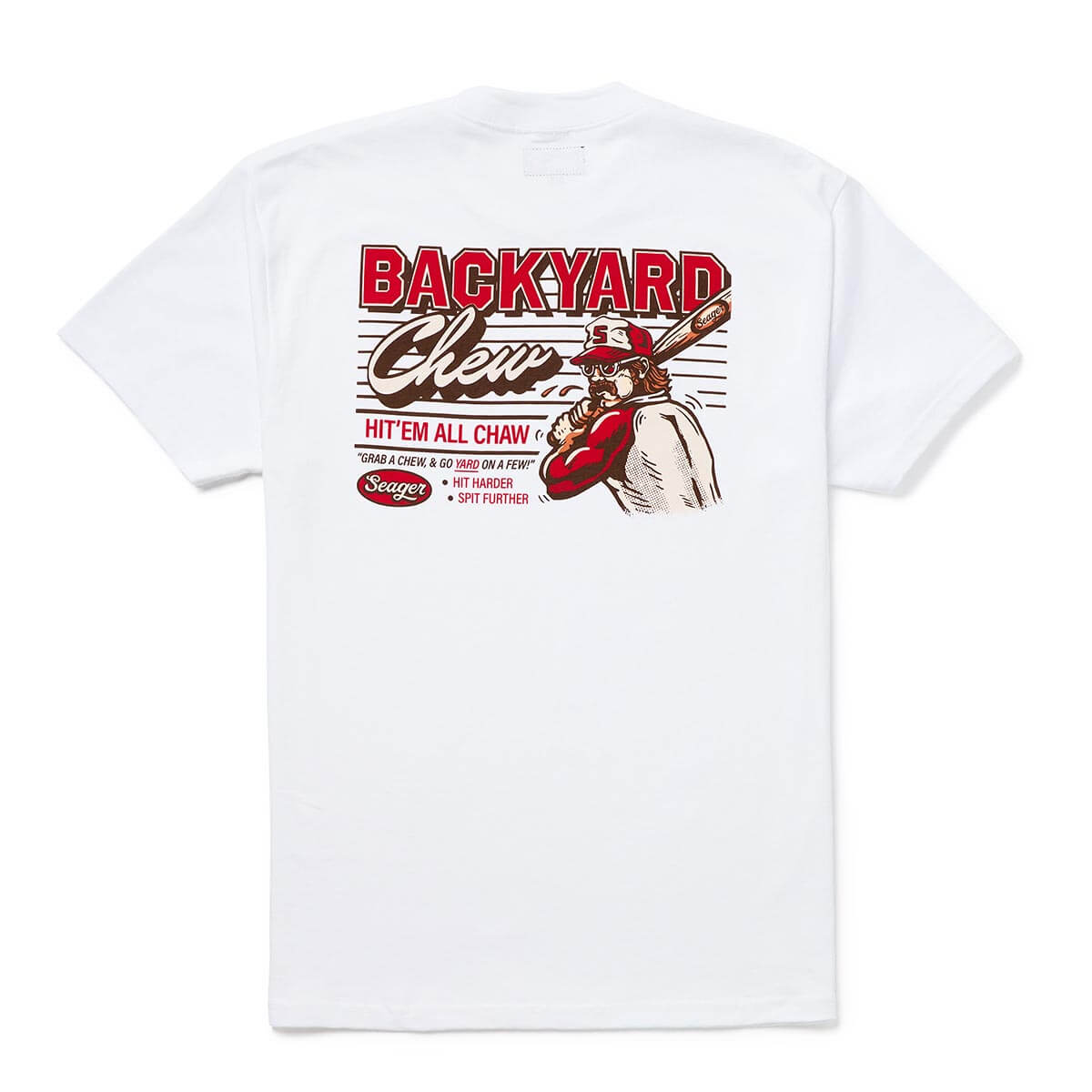 Seager- Backyard Chew Tee in Vintage White