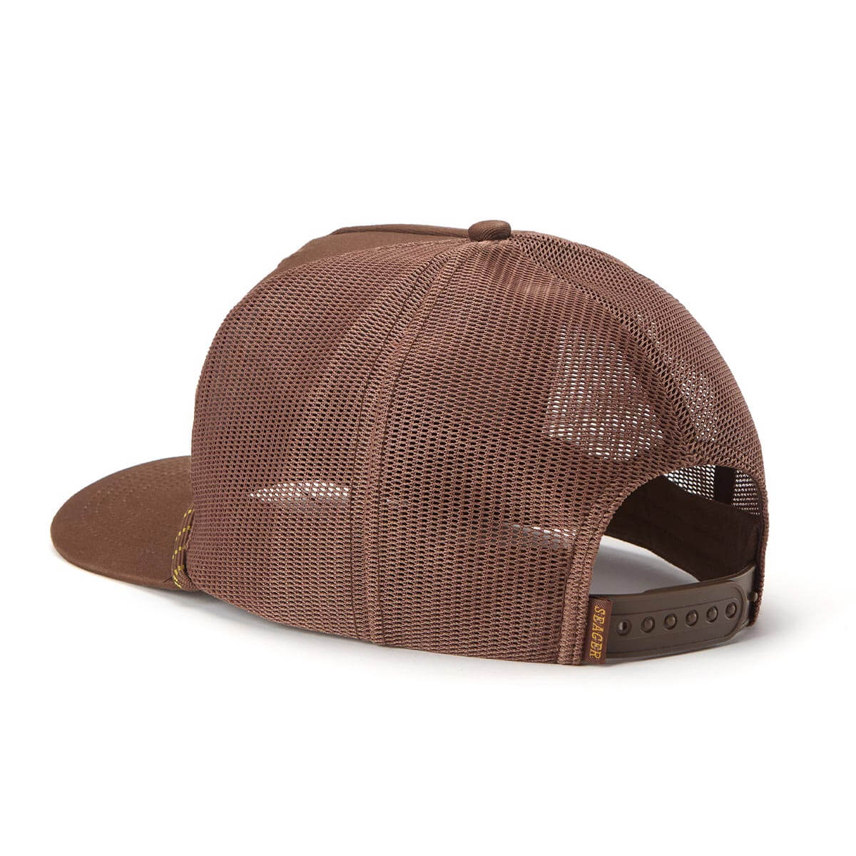 Seager - Branded Trucker Snapback - Brown-O/S
