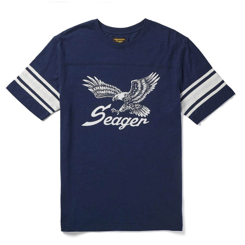 Seager- Riggins Crew Tee Navy