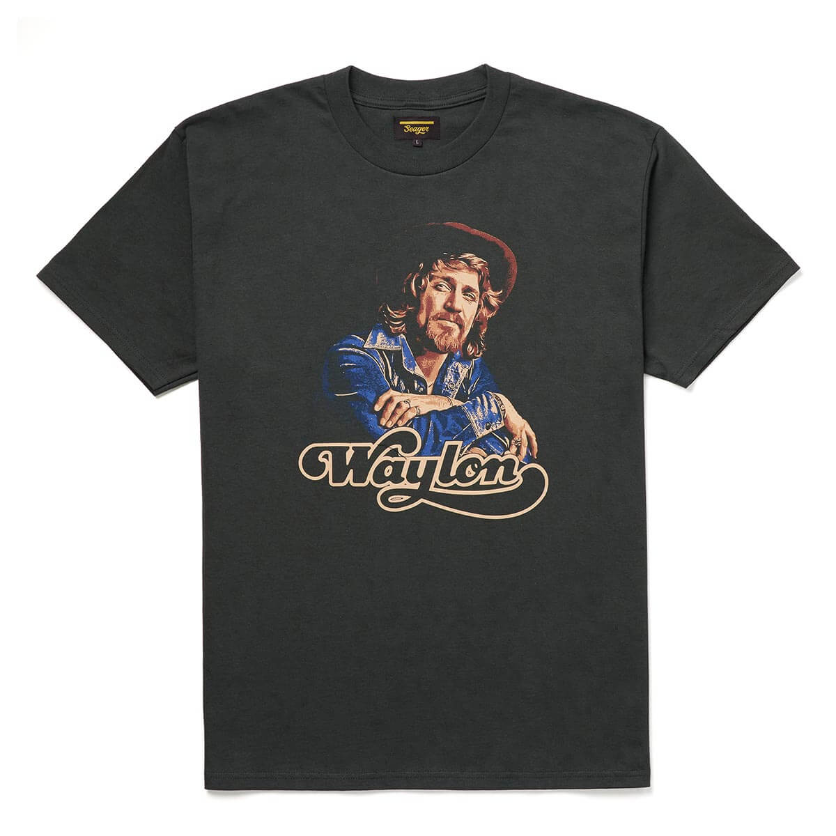 Seager- Seager x Waylon Jennings Heritage Tee Black