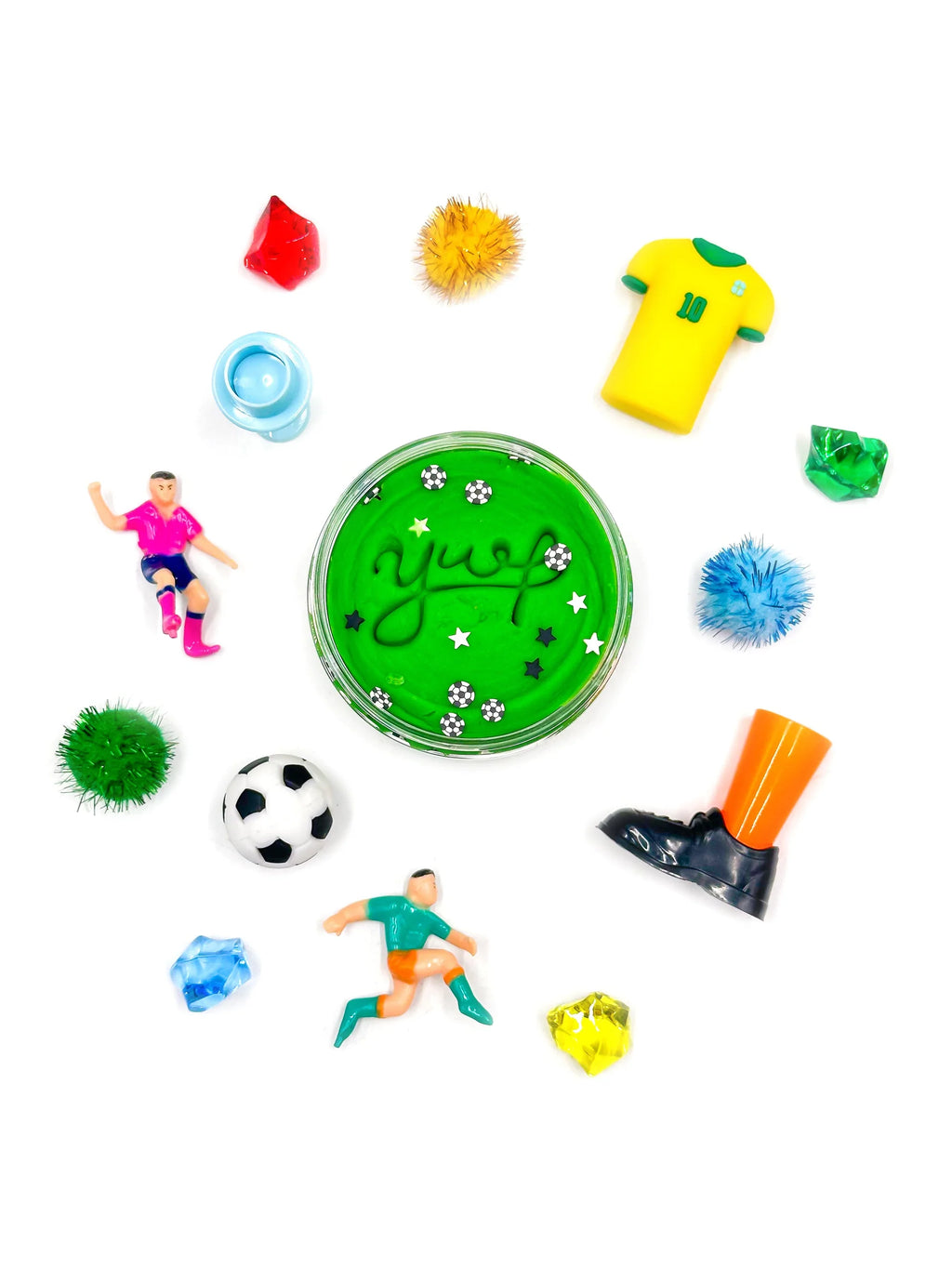 Young + Wild and Friedman- Soccer Grab & Go Dough Jar