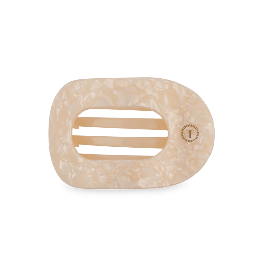 Teleties- Small Flat Round Hair Clip