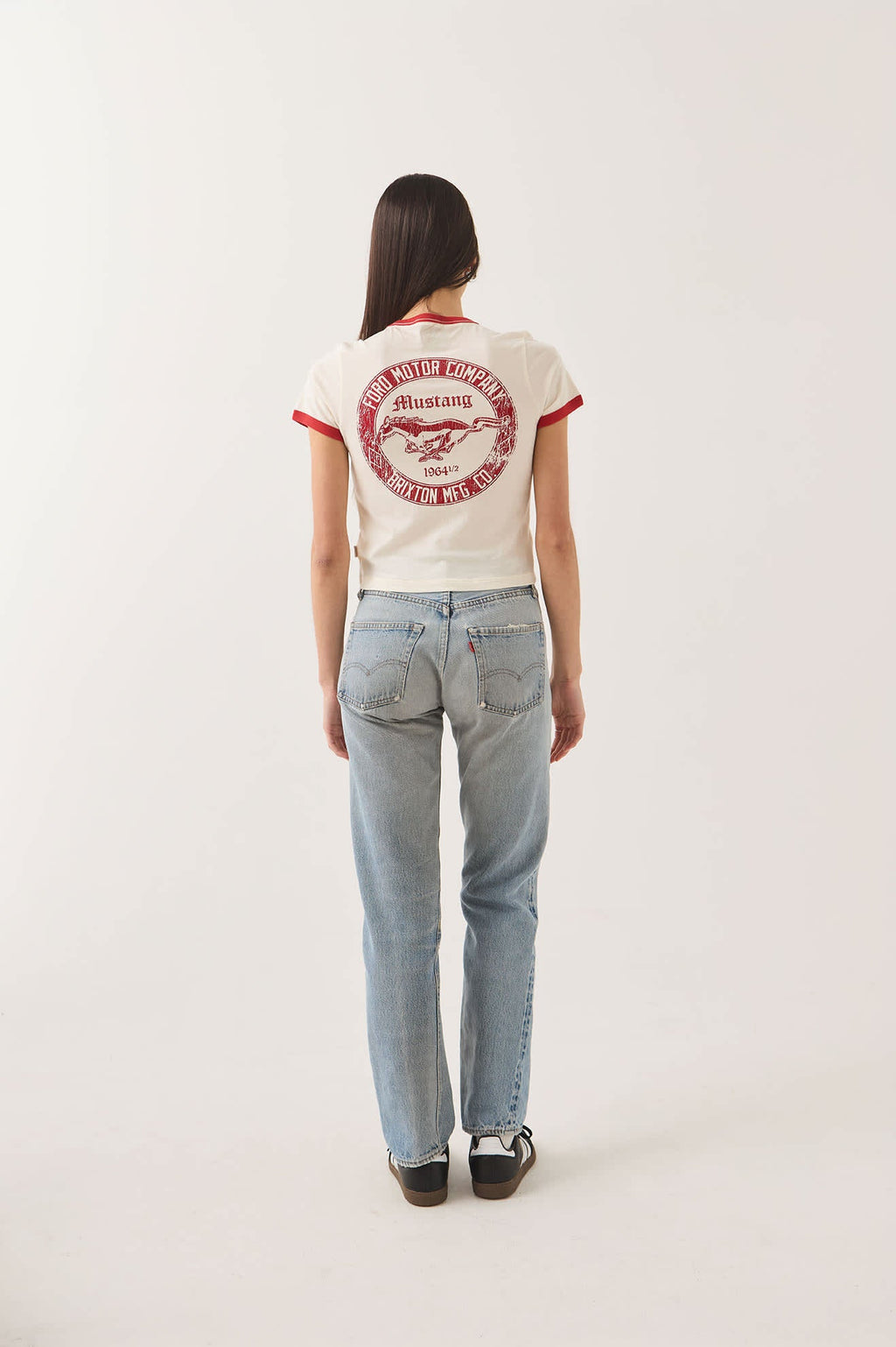Brixton- Ford Mustang Baby Ringer T-Shirt