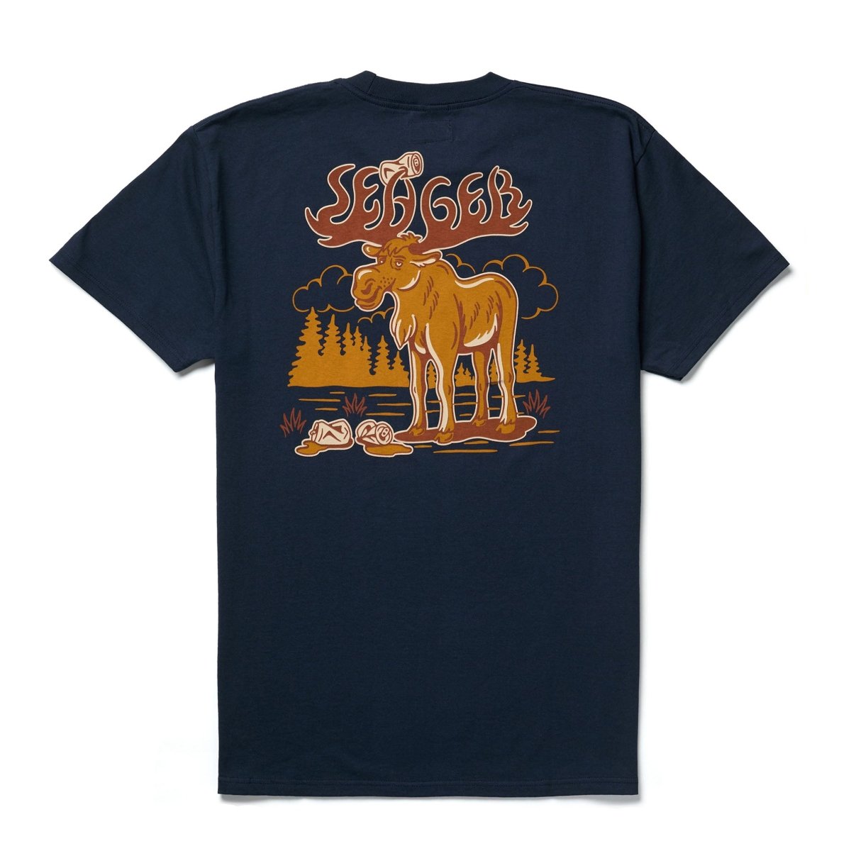 Seager- Tipsy Moose Tee Navy