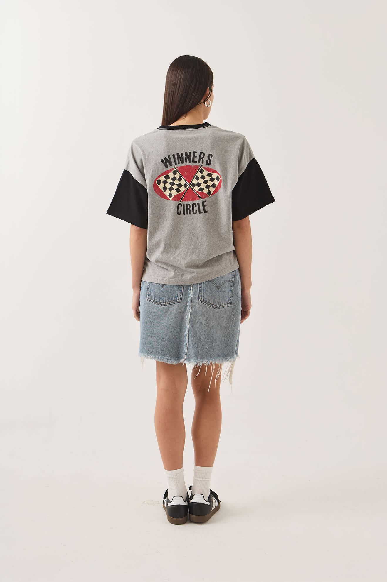 Brixton- Winners Circle Boxy Football T-Shirt