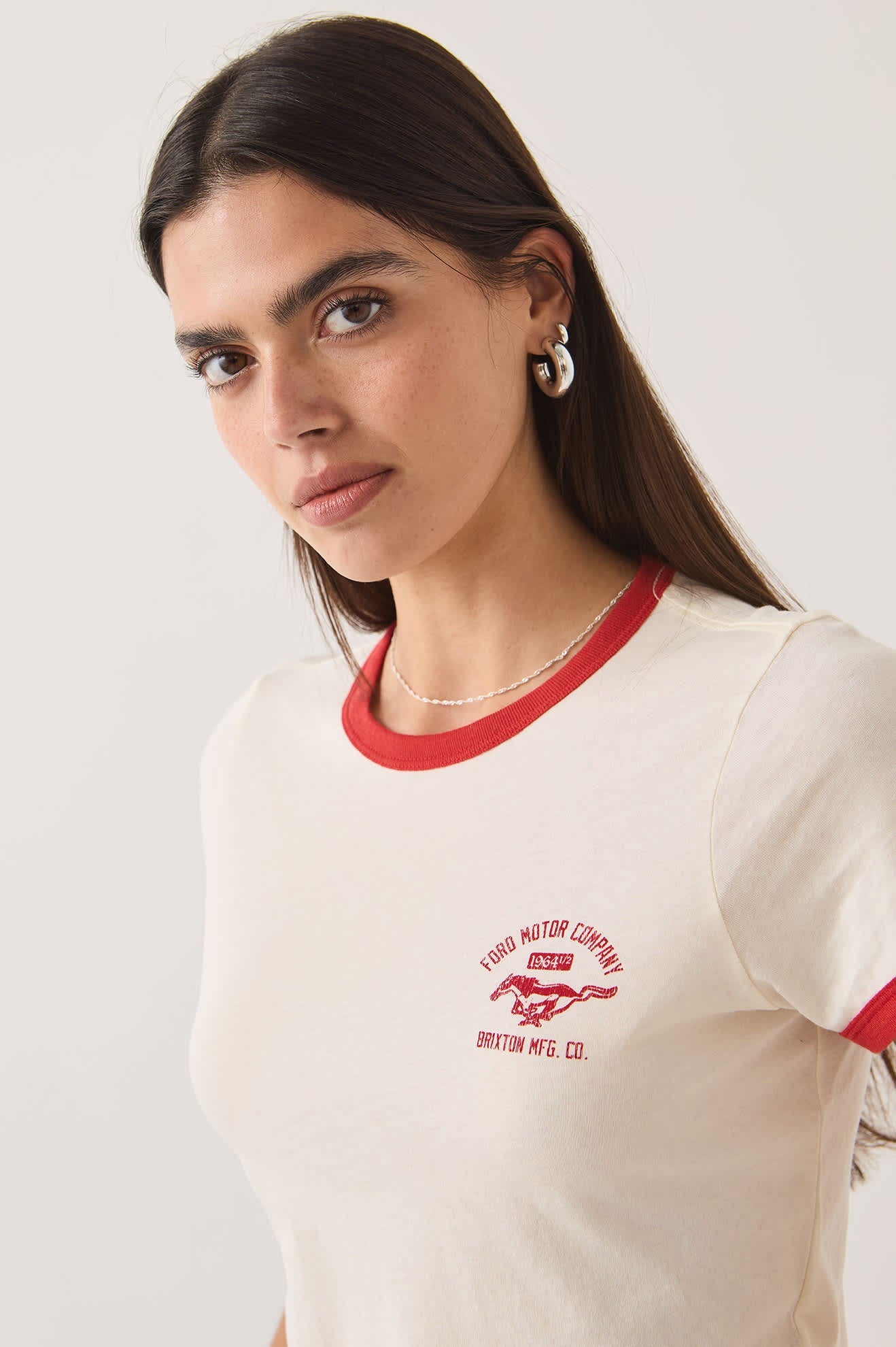 Brixton- Ford Mustang Baby Ringer T-Shirt