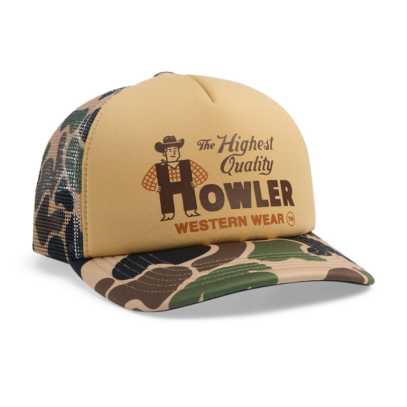 Howler Bros- Howler Western Wear : Khaki / Camo Foam Dome