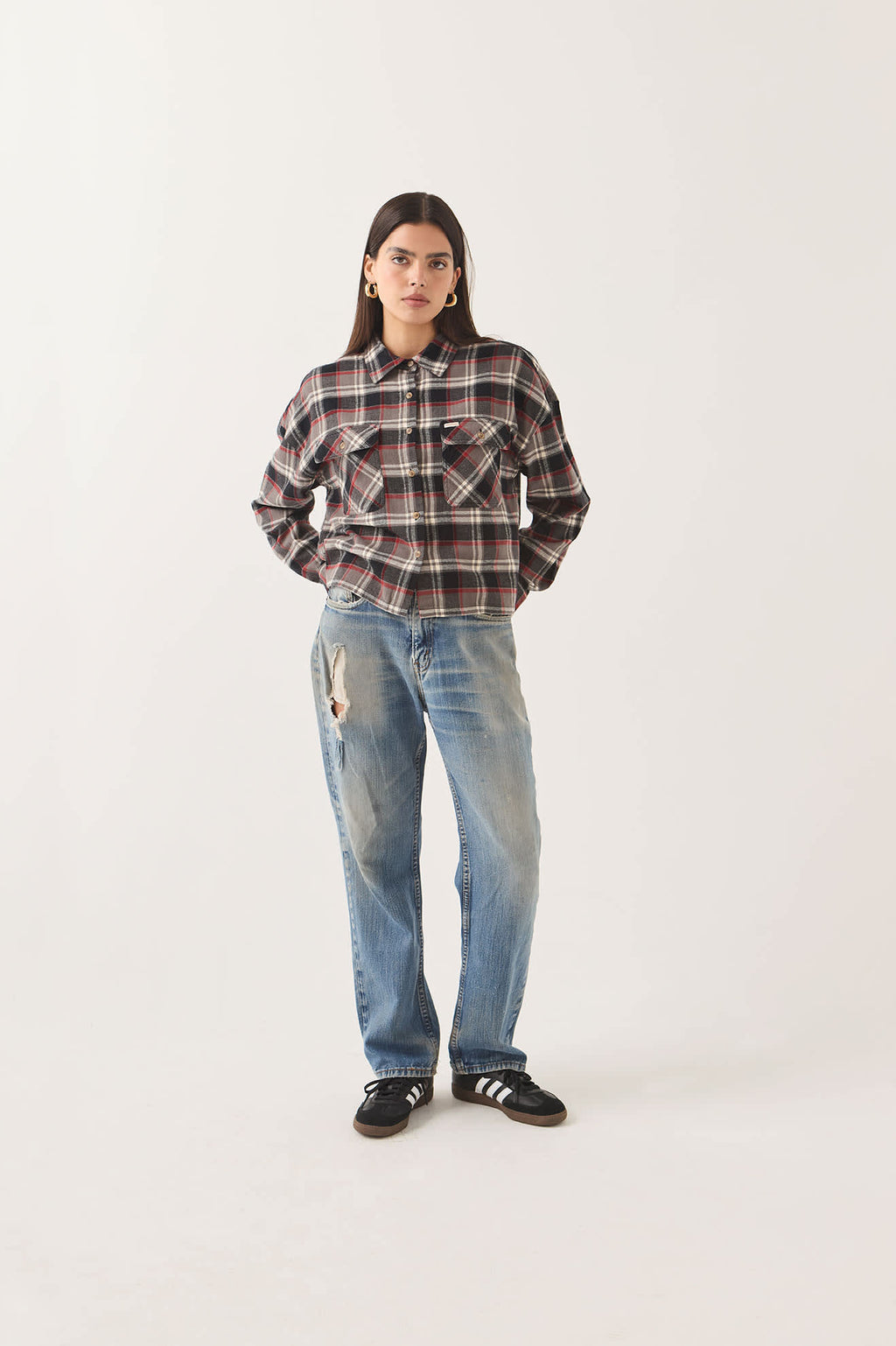Brixton- Women's Bowery Crop Overshirt