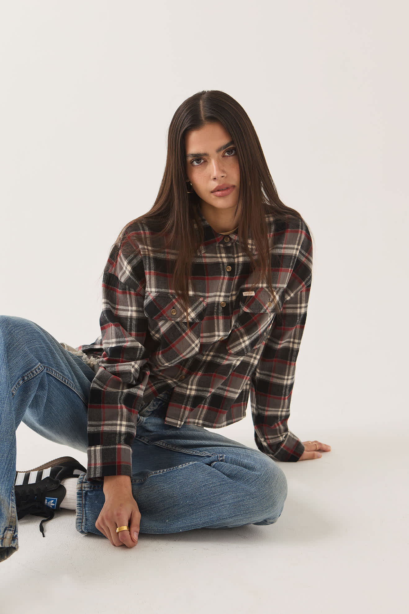Brixton- Women's Bowery Crop Overshirt