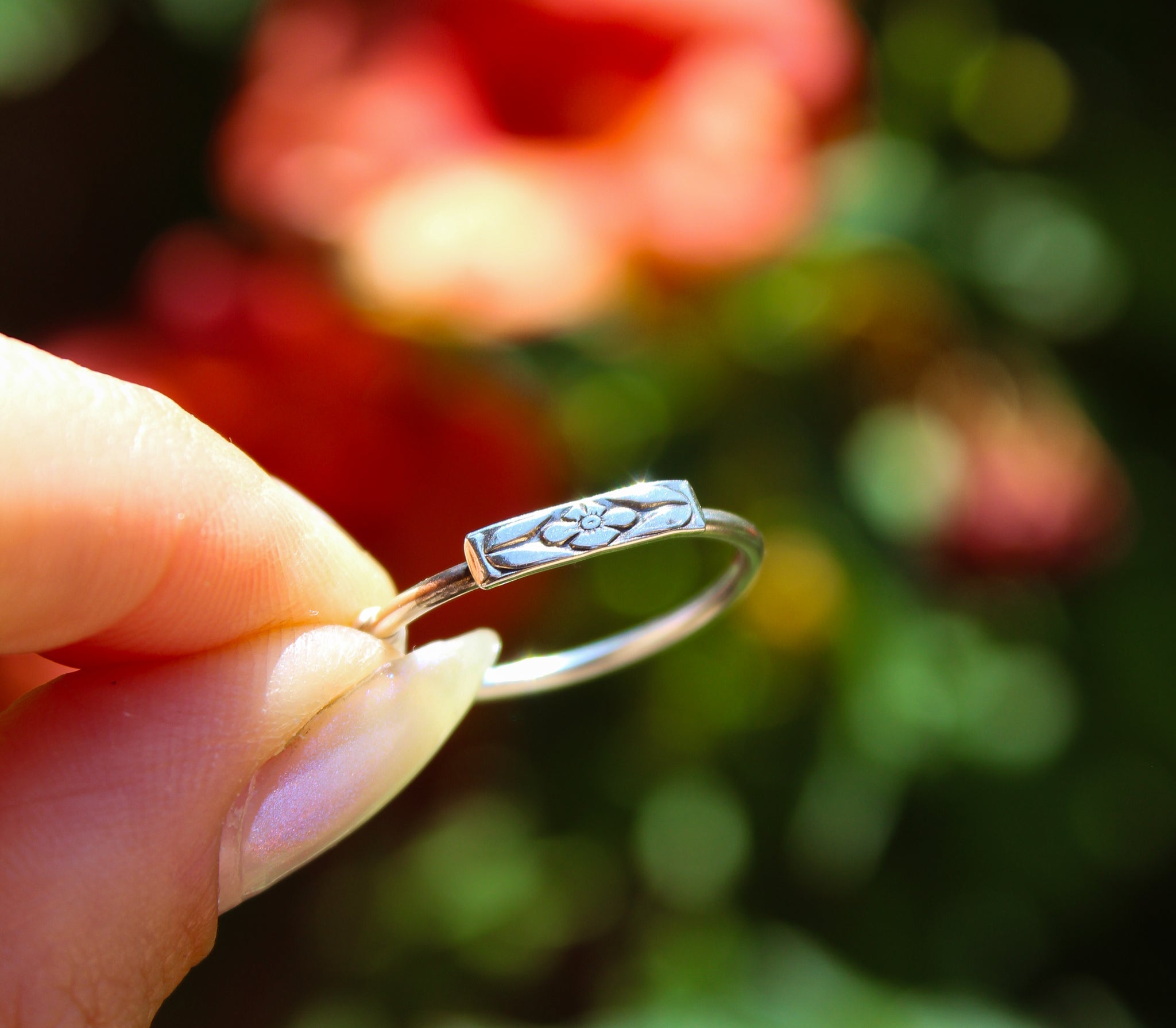 Dazed and Topazed- Zion Desert Flower Ring: Single Flower