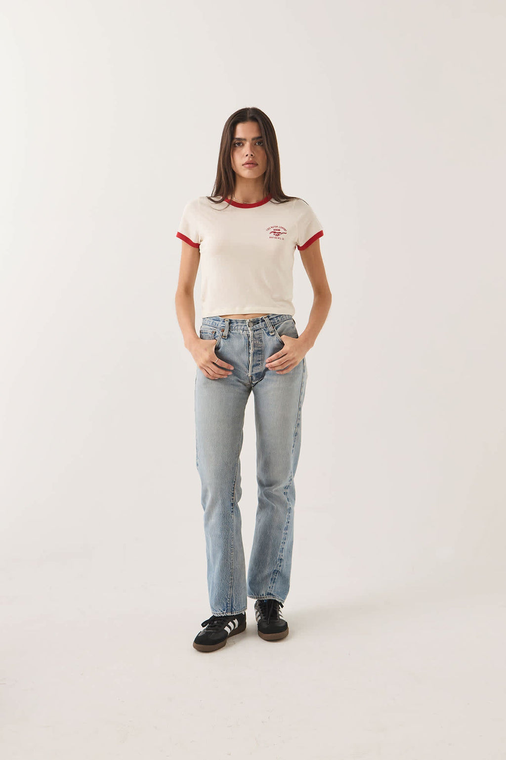 Brixton- Ford Mustang Baby Ringer T-Shirt